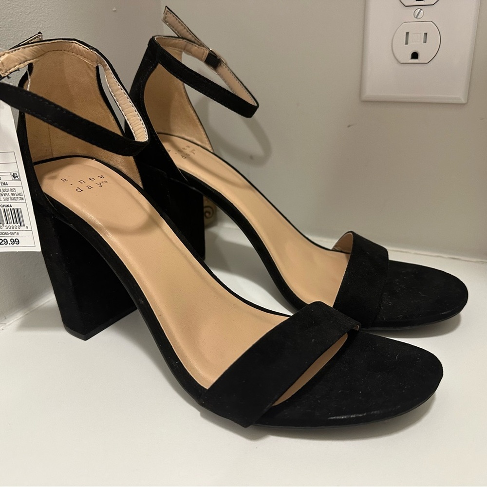Target Women's Black Block Heel Sandals